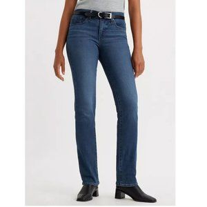 Levi's Dark Blue Women's 314 Shaping Straight Leg Jeans Size W34xL32 (18)